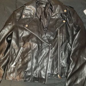 Black Faux Leather Jacket